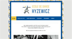 Desktop Screenshot of ecole-danse-hyzewicz.com