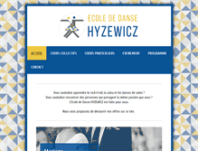 Tablet Screenshot of ecole-danse-hyzewicz.com